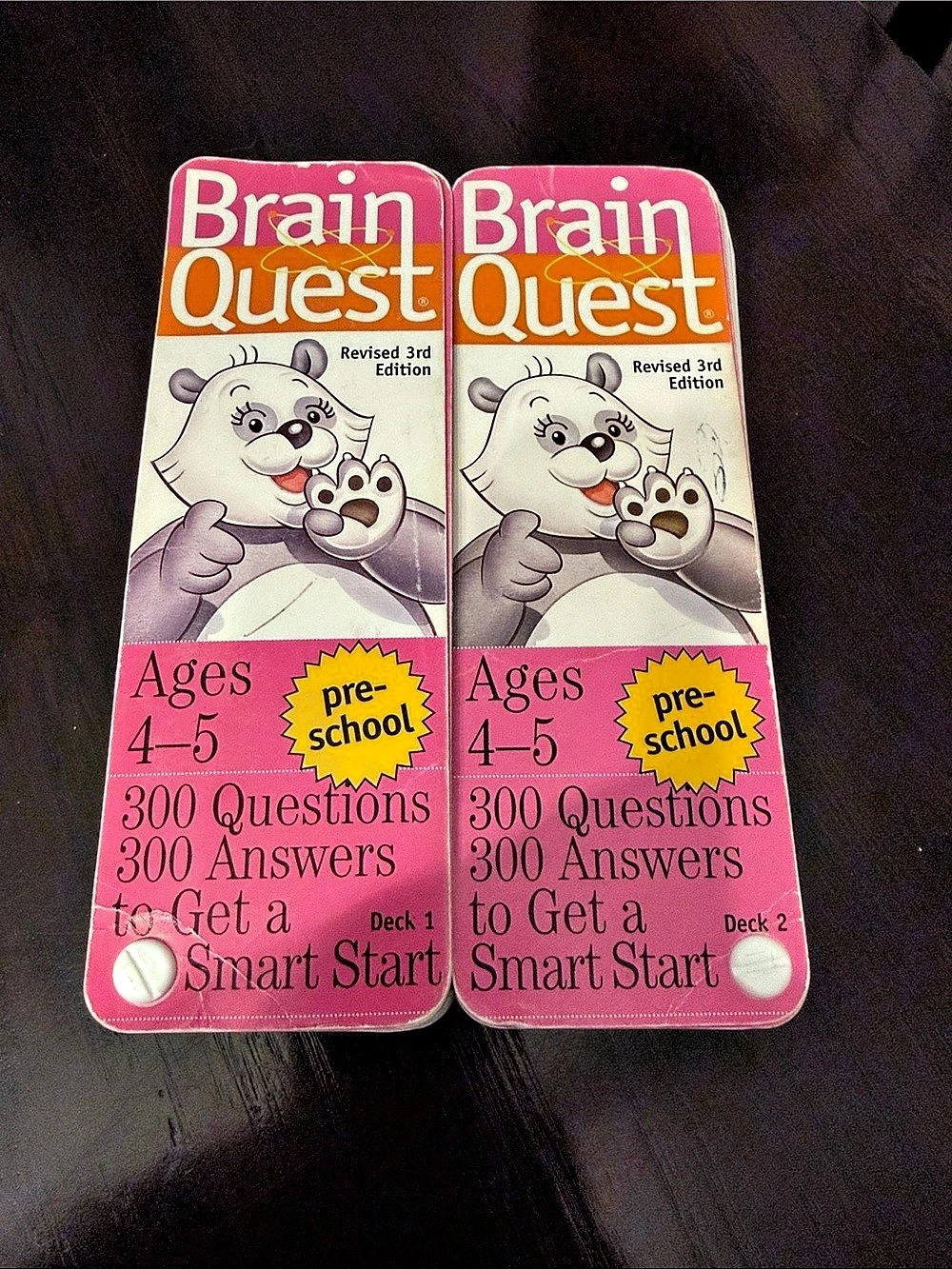 Brain Quest Ages 4–5 Revised 3rd Edition Preschool Learning Card Decks